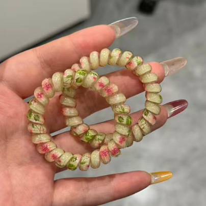 3# 전화 머리끈 - 거위 노란색 두꺼운 스타일 약 5cm