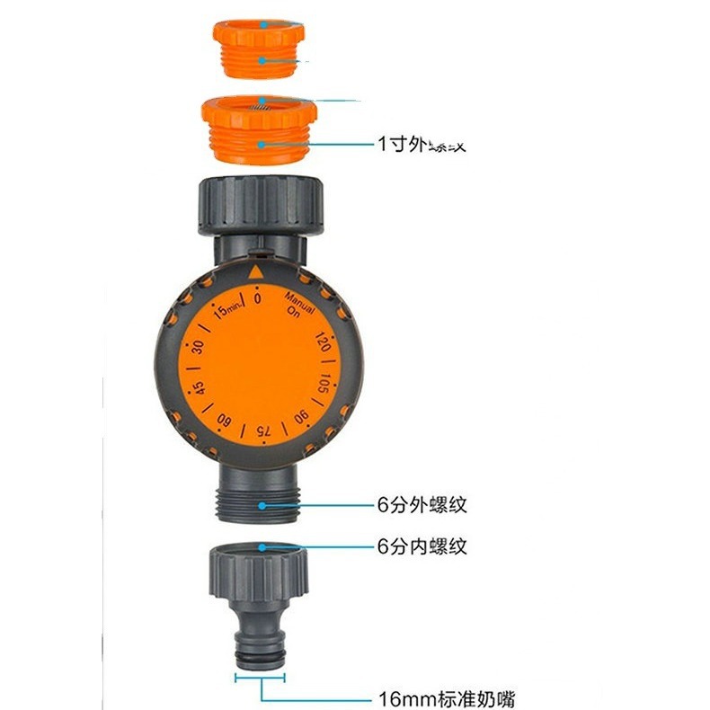 Temporizador de riego mecánico de invernadero de jardinería transfronteriza sin batería control automático de grifo de parada de agua cronometraje electrónico