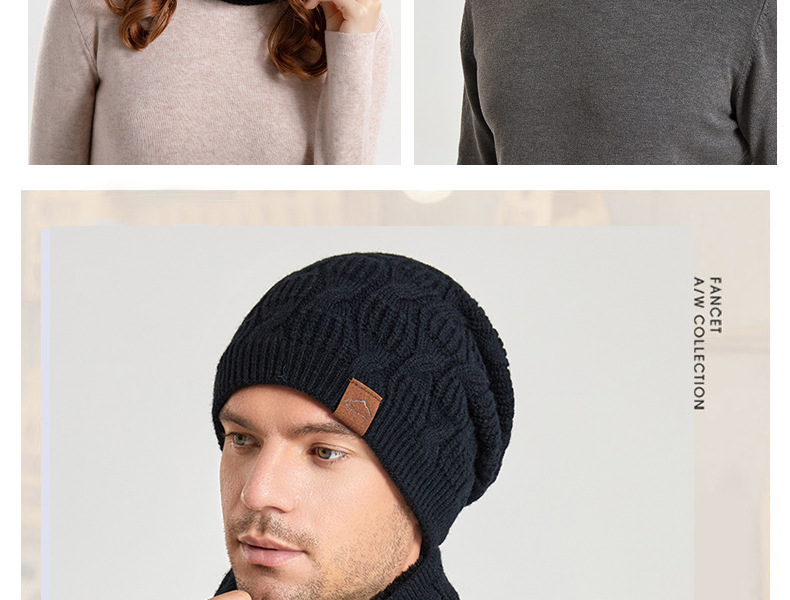 Unisex Simple Style Stripe Wool Cap display picture 3