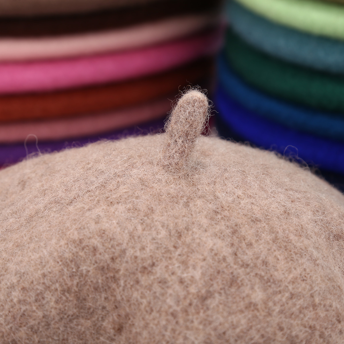 Sombrero japonés de pintura de lana renacentista femenina estilo coreano elegante temperamento cara boina multicolor gorra de boina gruesa