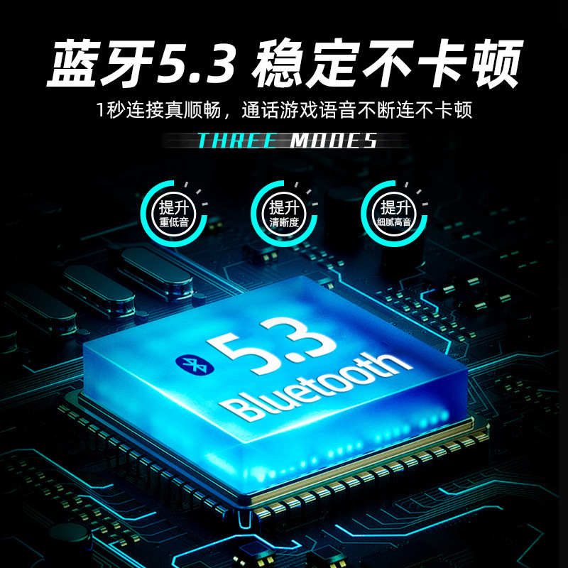 Los nuevos auriculares Bluetooth para juegos de deportes electrónicos JX10 son inalámbricos, de baja latencia y larga duración de la batería, teléfonos móviles con reducción de ruido de graves pesados, universales