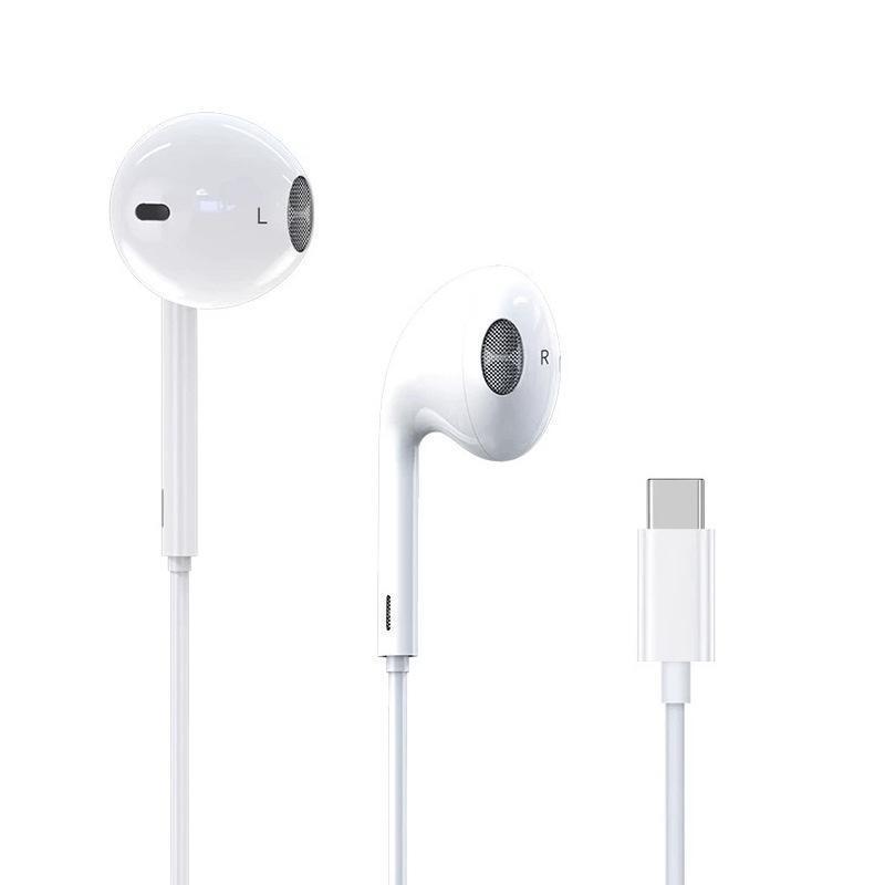 5世代USB-Cワイヤーコントロールヘッドホンはアップルiphone 15 pro max入耳式type-cイヤホンに適している|undefined
