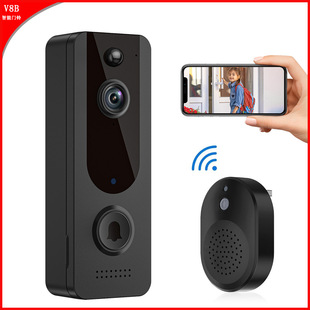Tuya Video Doorbell V8B Tuya Wireless Wifi Remote Video Intercom Infrared Night Vision Smart Ding Dong Doorbell
