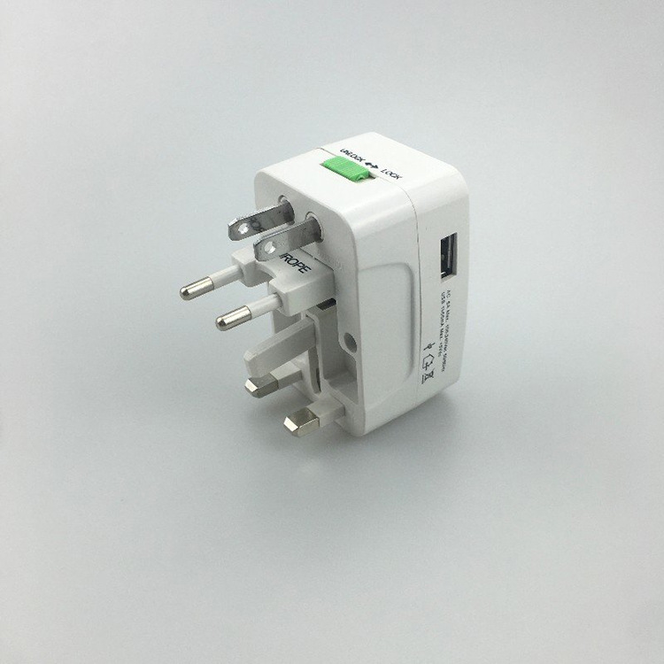 便携式小体积多功能通用认证多国插脚可折叠USB/Type-C接口英式欧