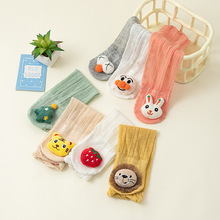 23款新生婴儿夏季网眼薄款过膝防蚊袜子宝宝透气卡通长筒A类小童