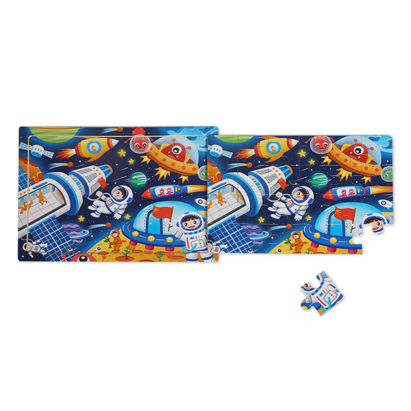 Wooden Cartoon Animal Dinosaur 24-Piece Puzzle Puzzle Board Intelligence Development Game Enlightenment Early Education Kidsren's Educational Toys