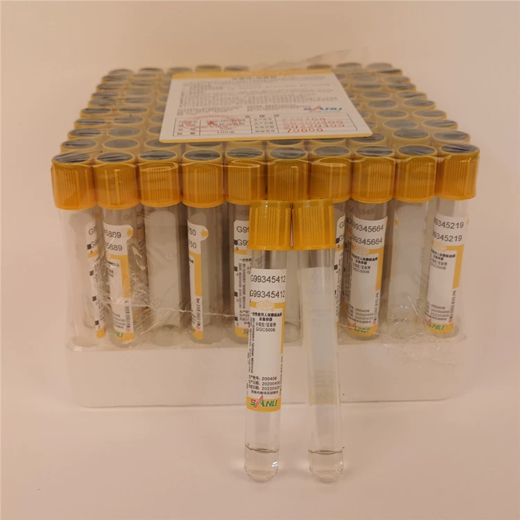Sanli 5 мл разделительный клей + средство для конденсации одноразовый вакуумный сбор кровельных сосудов отрицательного давления, коллекция образцов крови человеческих вен, желтая трубка