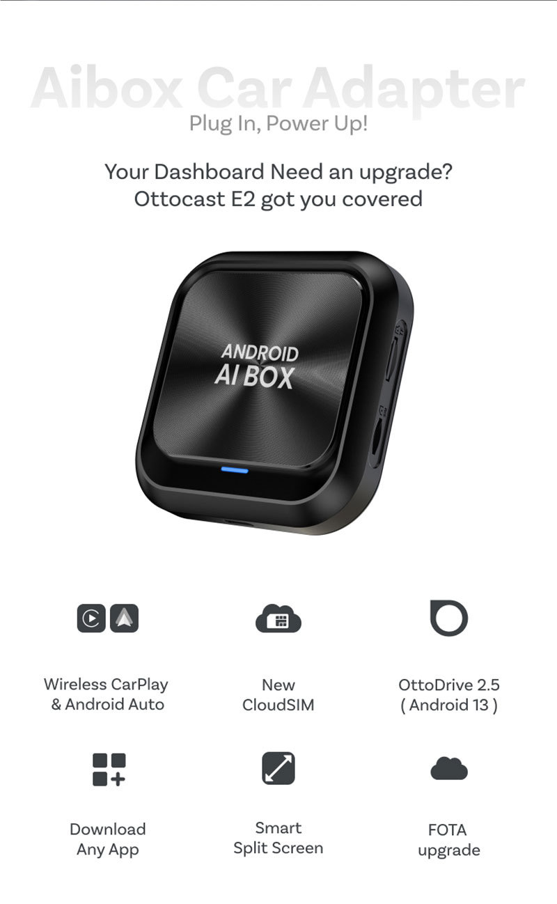 Cross-Border Wireless Carplay Box Wired to Module Car Adapter Car-Machine Adaptation Interconnection Android Mini