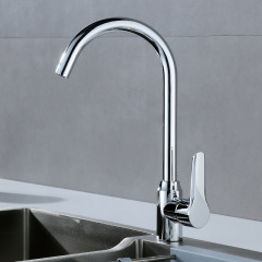 304 electroplated stainless steel kitchen cold and hot water faucet splash-proof wash basin sink dishwasher pool mixing faucet