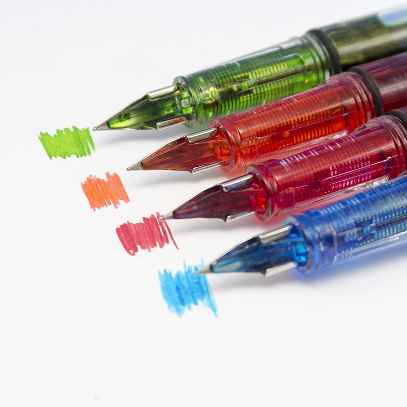 Quality Piston Fountain Pen Plastic Transparent High