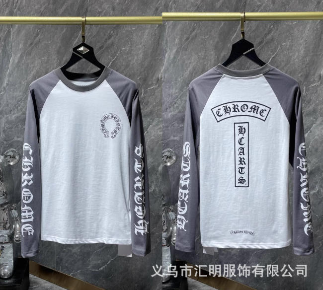 新款跨境CH克罗潮牌MattyBoy红唇十字针长袖圆领卫衣时尚百搭上衣|undefined