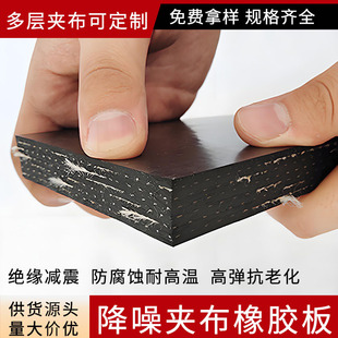 Manufacturer Supplies 8mm Thick Multi-Layered Wire-Clamped Cloth Rubber Pads for Car Bottoms, Wear-Resistant and Tear-Resistant Cloth Rubber Sheets