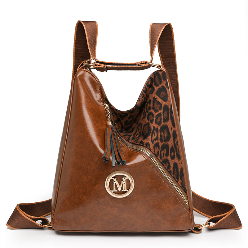 solid color capacious backpack for leisure