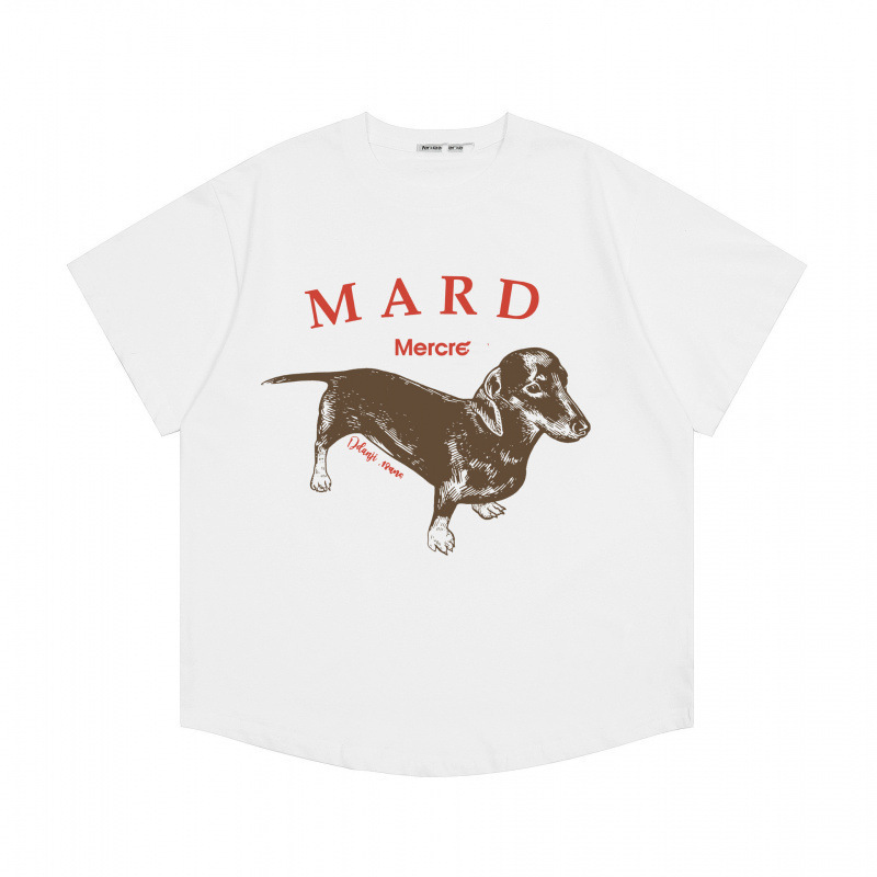 【カウンター品質】韓国マルディトレンドブランド半袖Tシャツリトルデイジードーマンプリントラウンドネックピュアコットンクロスボーダー|undefined
