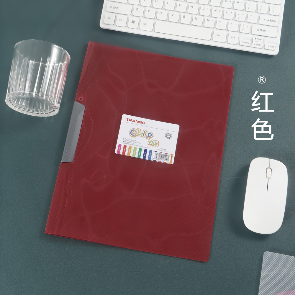 Carpeta PP tipo abrazadera lateral rotativa carpeta de datos de gran capacidad carpeta de datos de archivo de prueba especial para estudiantes