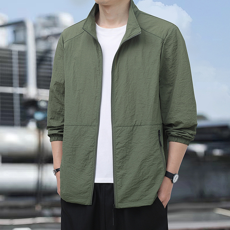 2025 New Summer Lightweight Cross-Border Men's Sun Protection Clothing Anti-Uv Business Casual Sun Protection Clothing Jacket Dropshipping