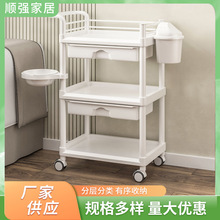 小推车置物架美容院多层美容仪小推车美发美甲美睫工具整理收纳车