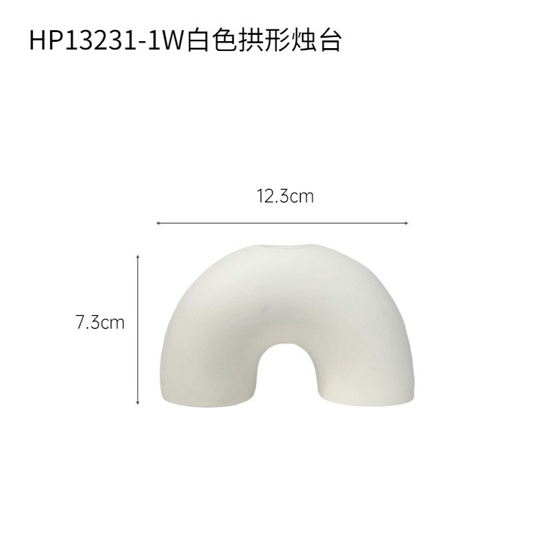 Inswind negro retro moderno hogar cerámica decoración suave decoración de la mesa de la sala de estar candelabros al por mayor