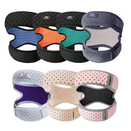 Professional silicone patella strap summer shock-absorbing pressurized breathable knee pads for women's sports running skipping rope fitness basketball men's wholesale