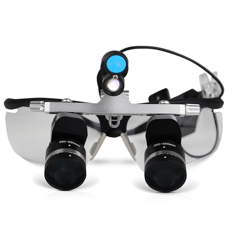 Magpie dental de ángulo de rotación de 3.5 a 5.5 veces Magpie tipo marco de lente Lámpara LED Magpie dental portátil