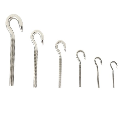 304 stainless steel sheep eye screw sheep eye ring eye screw hook bolt hook screw light hook bolt question mark hook