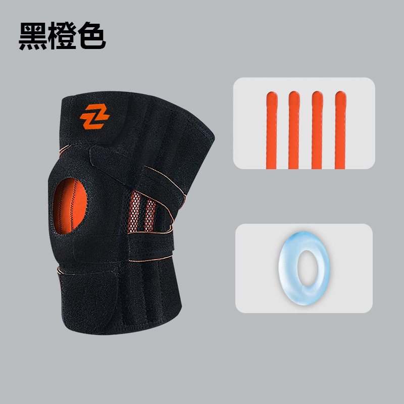Deportes al aire libre correa de compresión rodilla abrazadera montañismo menisco rótula protección rodilla baloncesto montar anti-colisión