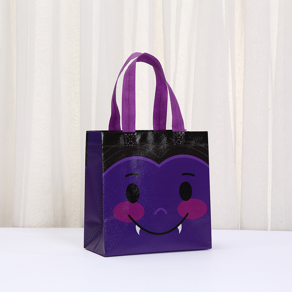 Impresión de dibujos animados no tejidos bolsas de Halloween bolsas de regalo dulces bolsas de compras al por mayor image 4