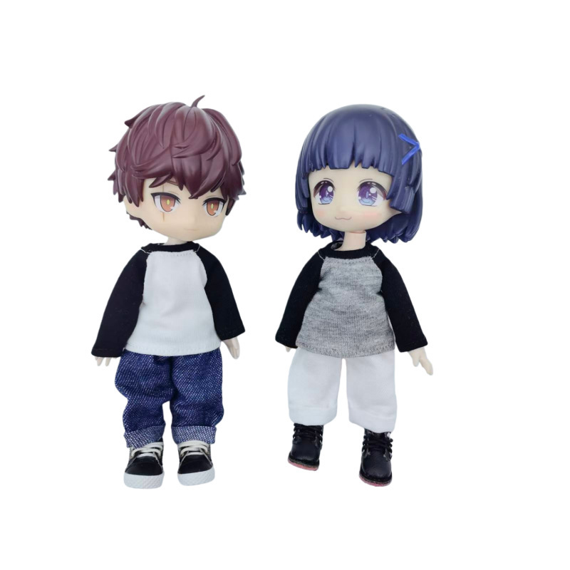 Ob11 Doll Clothes Gsc Nendoroid Base Shirt 1/12 Scale Bjd Inner Wear Body9 Autumn Clothes Ymy Versatile P9 Long T-Shirt