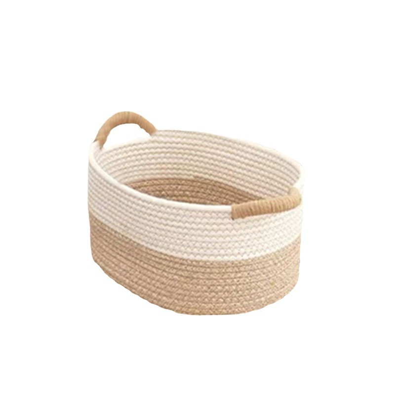 Cestas de almacenamiento de tejido de algodón nórdico simple gran capacidad cestas de almacenamiento de artículos domésticos juguetes de niños cestas de almacenamiento de tejido