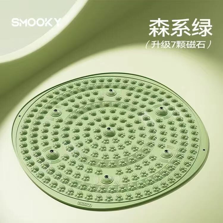厂家直销批发猫爪指压板圆形七磁石加厚家用足底按摩垫按摩趾压板|undefined