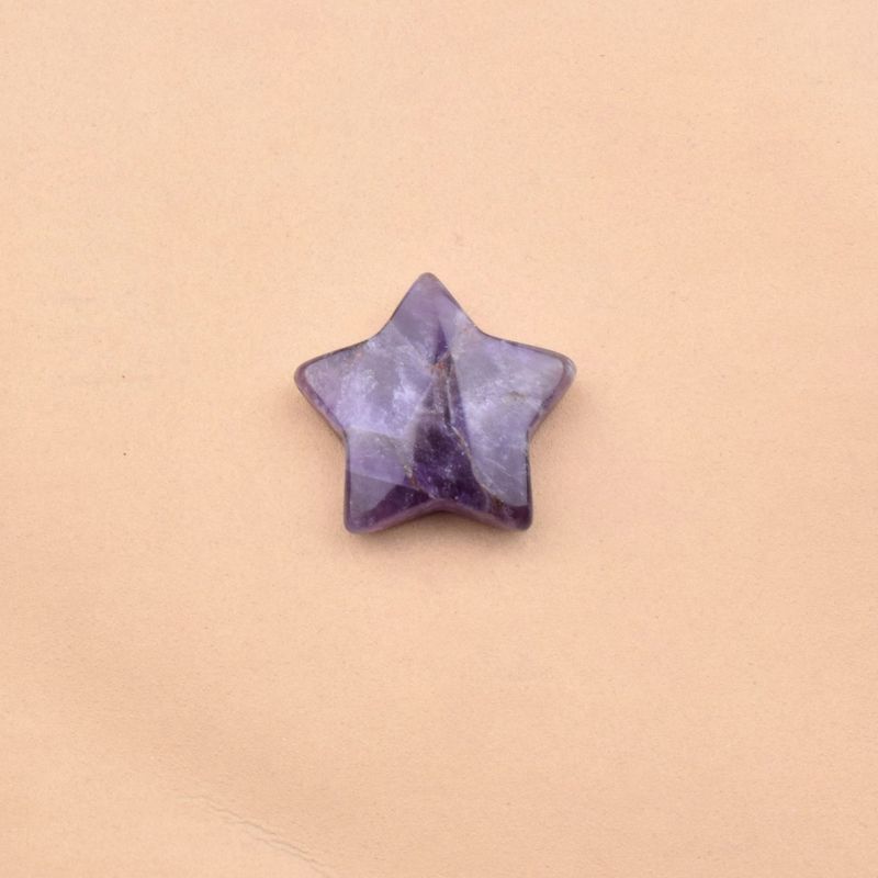 跨境热销3cm天然石五角星水晶半宝石星星diy饰品配件摆件亚马逊|undefined