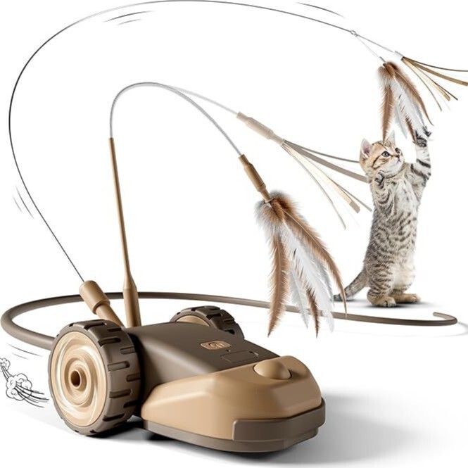 Cross-Border New Product Electric Racing Car Smart Cat Toy Remote Control Mouse Cat Teaser Cat Self-Entertainment Pet Toy