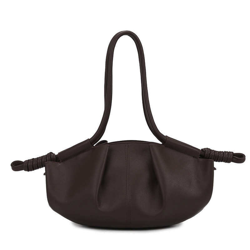 Women's New Shoulder Bag Crossbody Handbag Niche Luxury Soft Leather Cloud Bag Fashion Commuter Bag - Thumbnail 6
