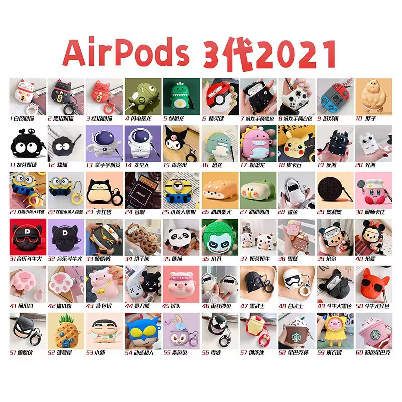 Apple, iPhone234 Pro, мультфильонные силиконовые наушники, pro2, bluetooth