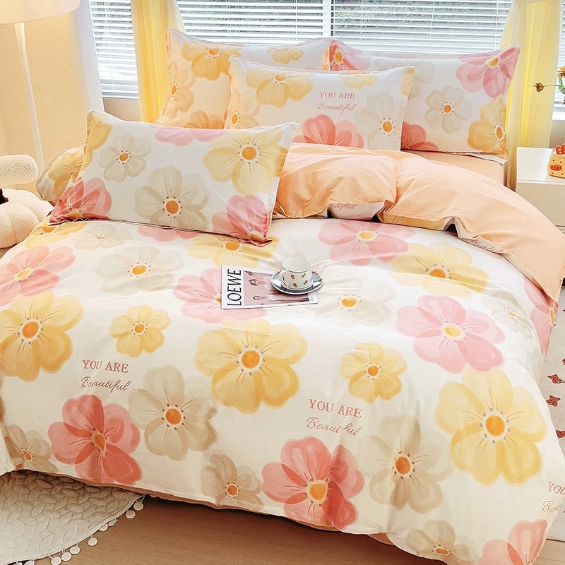 Funda de edredón gruesa de una sola pieza de algodón 100 funda de edredón de dormitorio de estudiantes 150x200x230 individual doble 1.2m niñas
