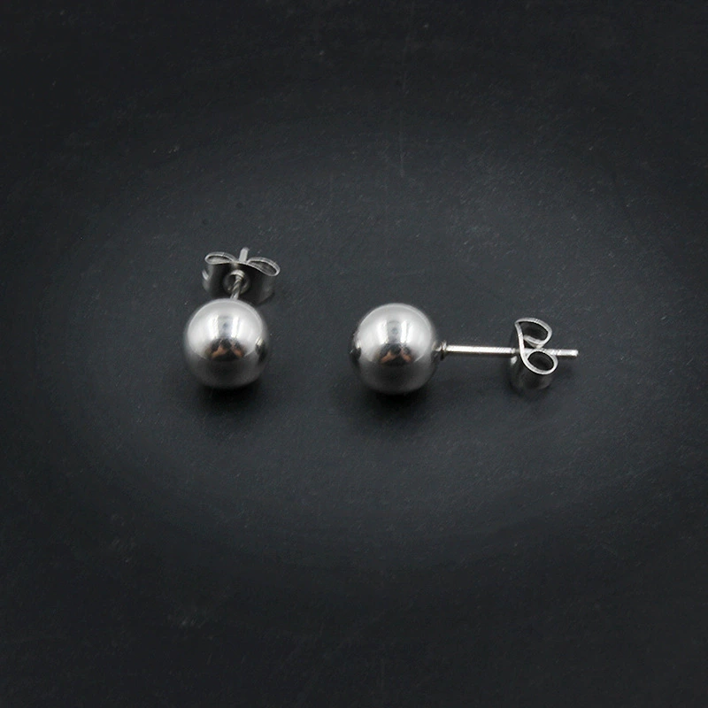 Beads stainless steel, universal earrings, piercing, wholesale, simple and elegant design