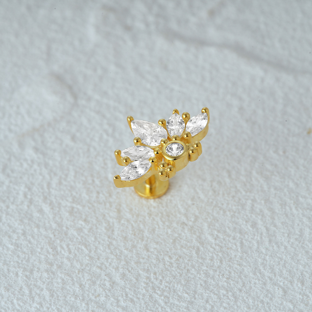 2g Weight Zircon Inlay Material Ear Studs Classification 1 Piece Quantity Daily Occasion 925 Sterling Silver Material Geometric Pattern Women's Gender Plating Design Simple Style Style 1 Piece Ear Cartilage Rings & Studs Simple Style Geometric 925 Sterling Silver Plating Zircon 64