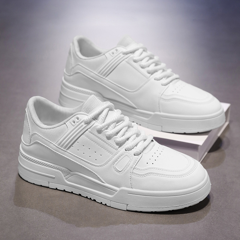 男鞋2024冬季新款韩版潮流小白鞋男士百搭运动休闲鞋防滑耐磨板鞋
