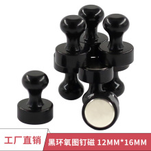 教学图钉磁铁12*16磁阻件白板吸铁石亚马逊出口办公用品磁钉现货