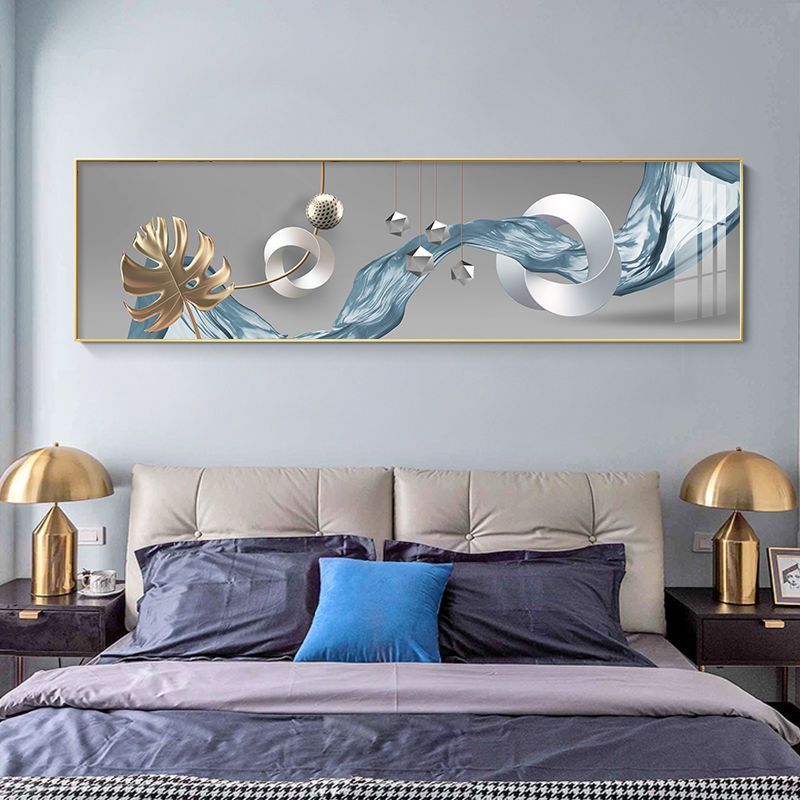 Bedroom Bedside Decorative Painting Modern Minimalist Room Master Bedroom High-End Hanging Painting Hotel Background Wall Hanging Wall Mural