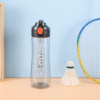 夏天ML健身水壶便携运动水杯磨砂700高颜值塑料渐变吸管杯绿黑粉