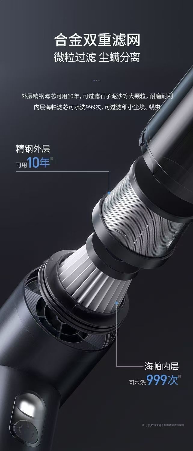 Aitotem M8Pro Second-Generation Car Vacuum Cleaner with Strong Suction, Wireless Handheld Vacuum Cleaner for Cars, Dual-Purpose Blowing and Suction