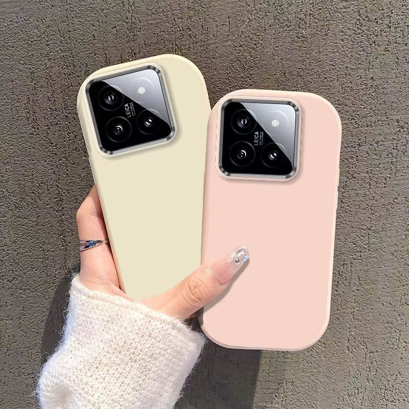 Solid Color Chubby Dundun Suitable for Xiaomi 14 Mobile Phone Case Red Rice note13Pro Anti-fall Red Rice K70 Anti-fall Xiaomi 13