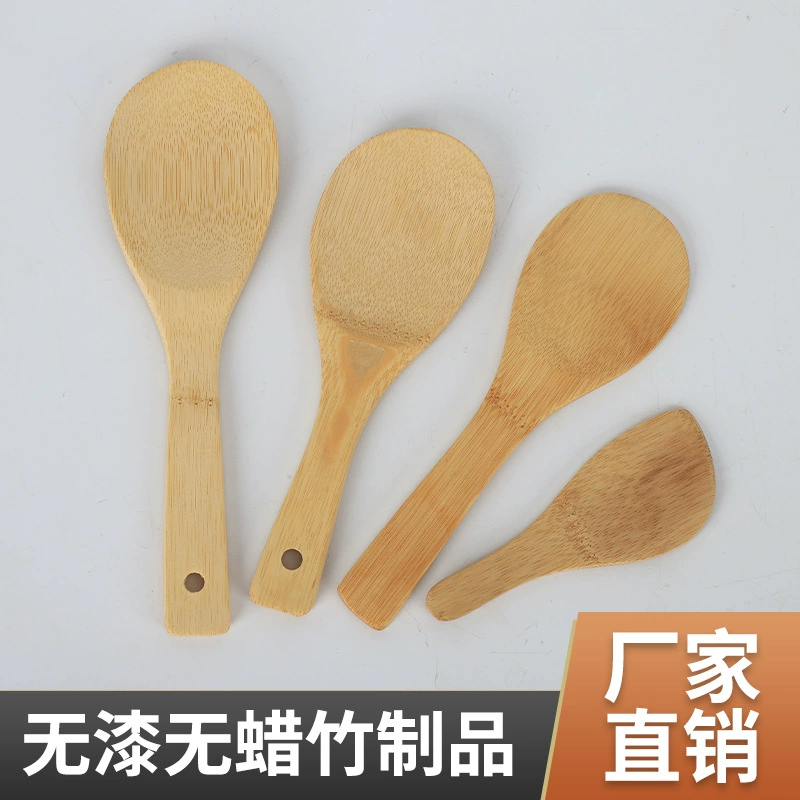 Фабричная продажа лущеной бамбуковой лопатки для беспроточной посуды, набор ложек для суши, бамбуковая ложка, ложка-лопатка, непригарная лопатка