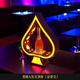 Ace of spades glowing wine holder golden light