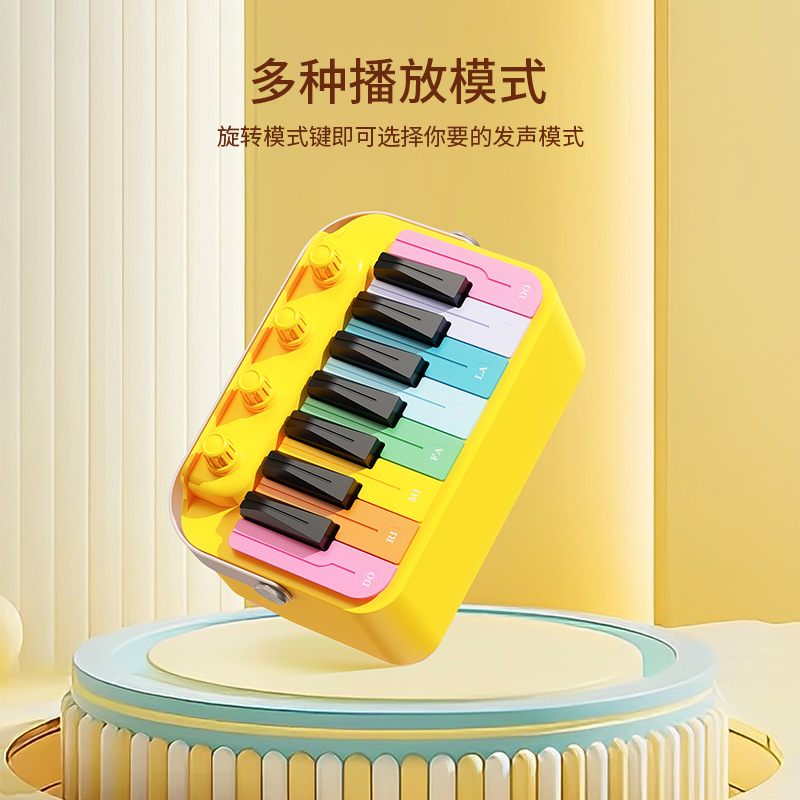 Piano Bluetooth Speaker Electronic Drum Atmosphere Night Light Audio Subwoofer Home Creative Bluetooth Small Speaker Cross-border