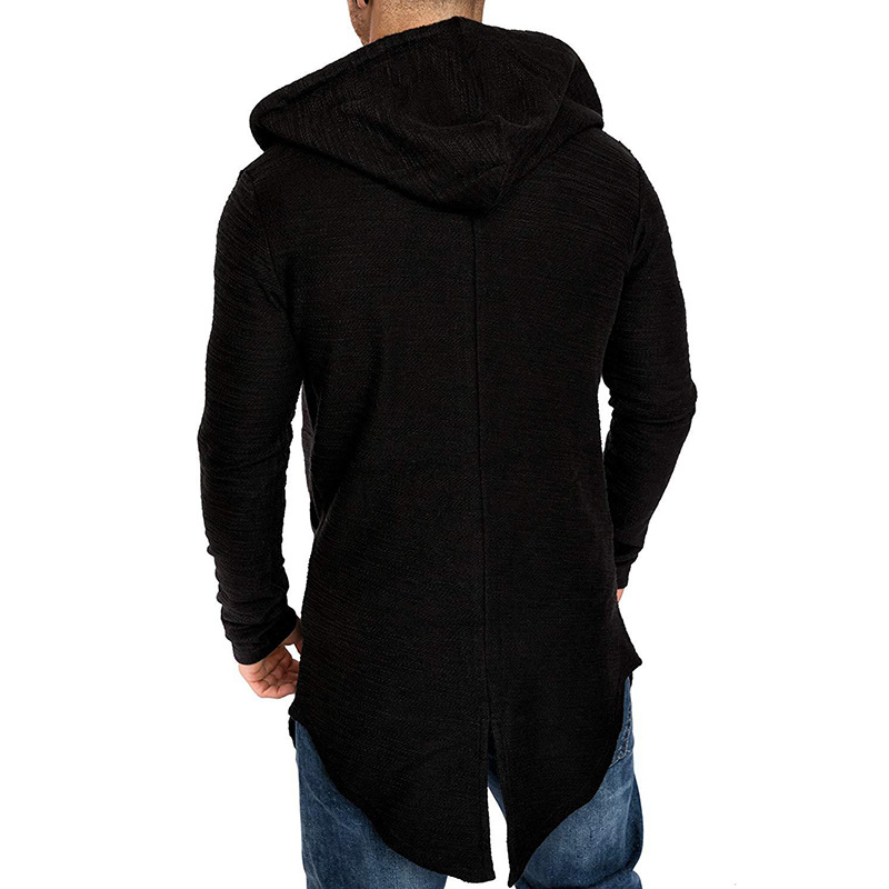 Herrenbekleidung Kapuzenpullover Herren Strickjacke Reißverschluss Jugendjacke_voghion.com