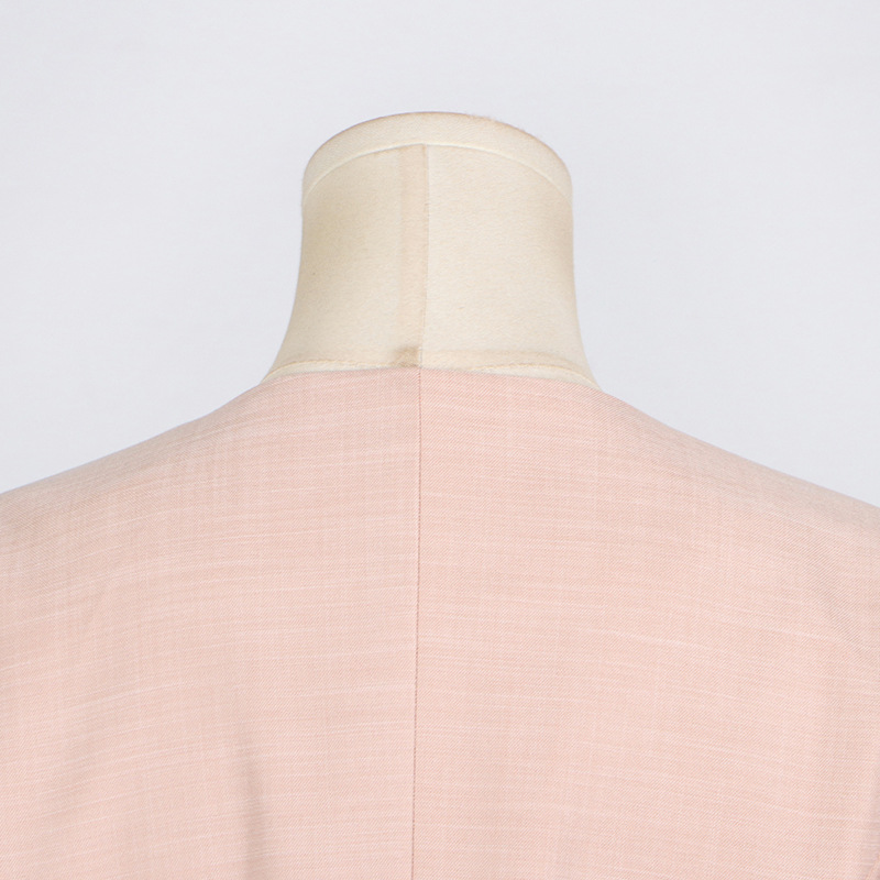 GraceChic Modischer Freizeitanzug für Damen 2025: Neuer Blazer mit V-Ausschnitt, langen Ärmeln und Bindeband + hochtaillierte, gerade geschnittene Hose mit weitem Bein._voghion.com