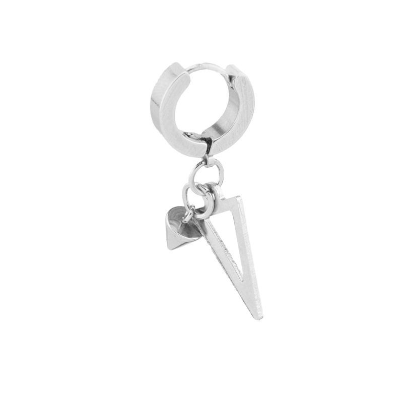 Mens Non-pierced Triangle Cuff Earring Trendy Korean Style_voghion.com