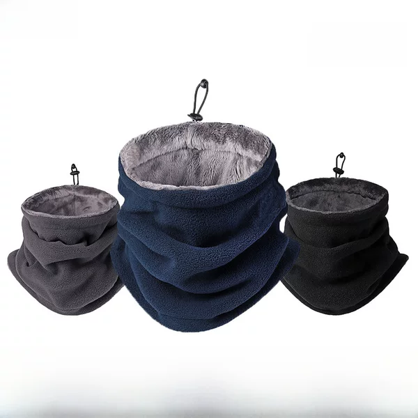 Hot selling outdoor riding thickened fleece mask scarf face protection warm windproof mask polar fleece collar